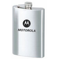 8 Oz. Stainless Steel Hip Flask w/ Hinged Cap